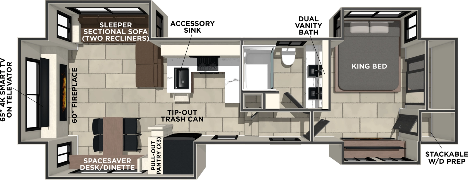 Sanibel 34LOUNGE Floorplan